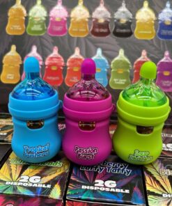 CRYBABY BOTTLE 2G DISPOSABLE - LIVE RESIN LIQUID DIAMONDS W/ GUMBALLS (LIQUID DIAMOND INFUSED)